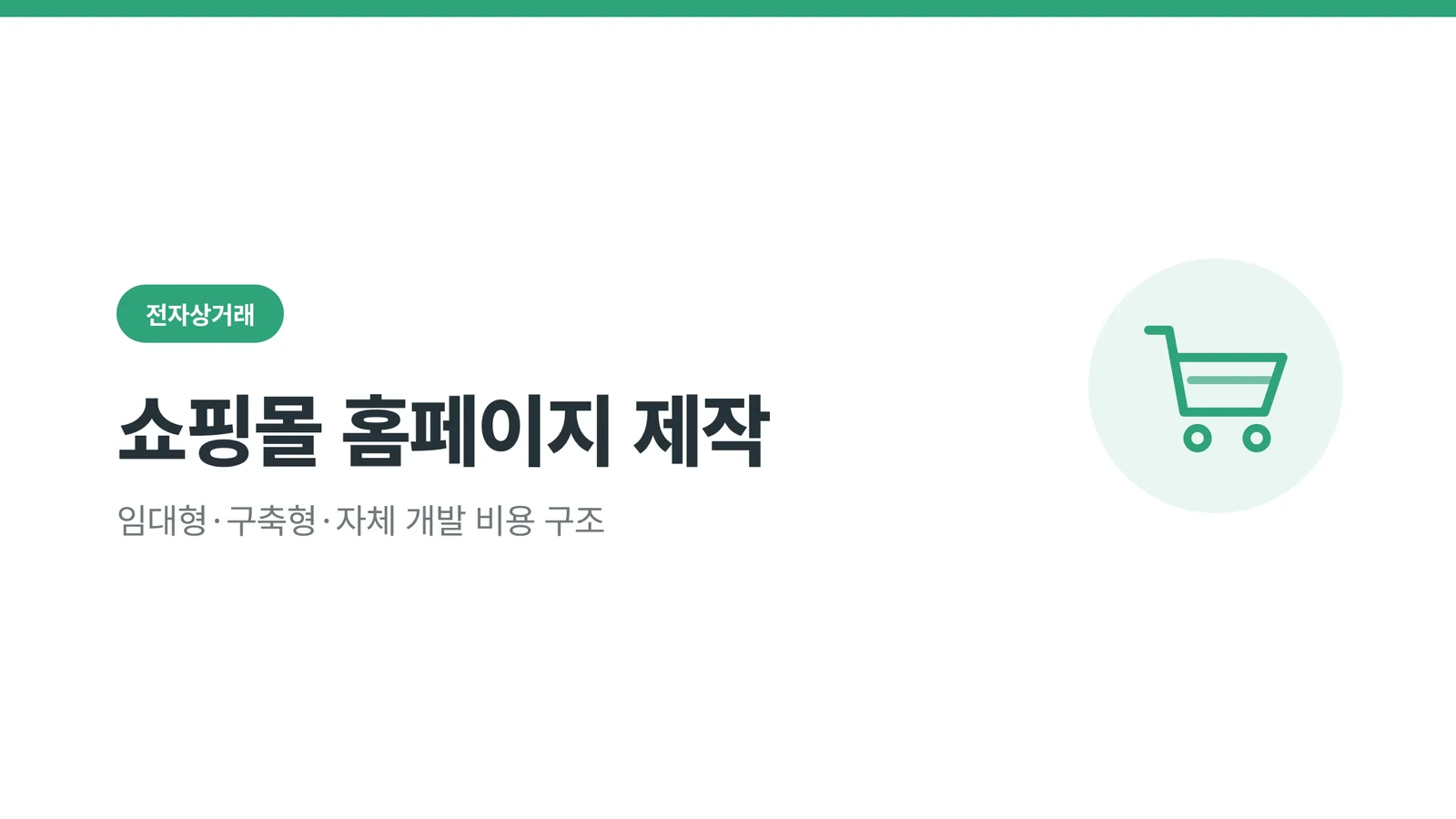 쇼핑몰 홈페이지 제작